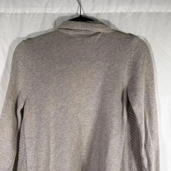 Old Navy Cardigan Womens Maternity Small Tan Open Front Long Sleeve - Picture 9 of 10